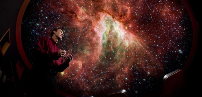 Kent Montgomery at planetarium