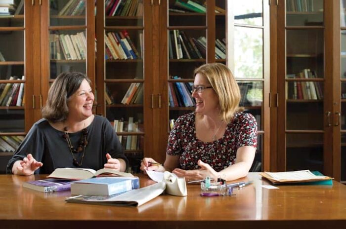 Dr.Dunbar Odom with student