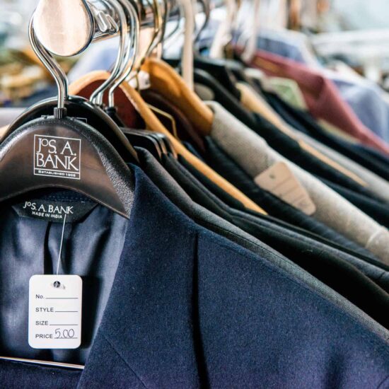 Jackets hung up.