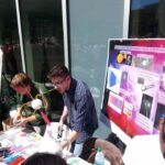 Giving demonstrations at A&M-College Station