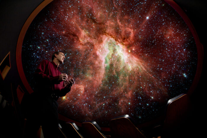 Kent Montgomery at planetarium