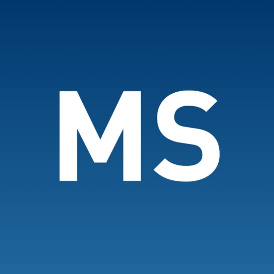 M and S white letters