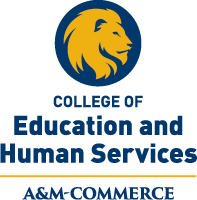 Unit logo three-line with lion in the center example for light background.
