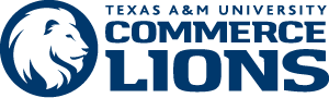 full university name one-color athletic logo with lion head light background. 
