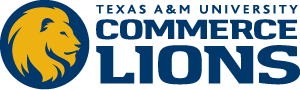 full university name two-color athletic logo with lion head. 