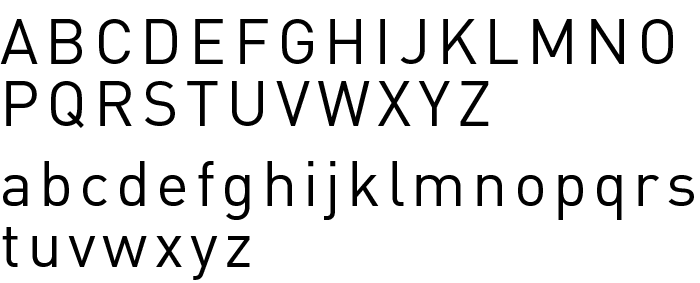 Body Din Regular Font.