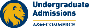 University logo with gold line with the wrong size.