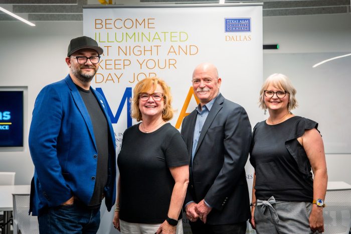 From Left to right, Josh Ege, Lee Hackett, Casey McGarr, and Veronica Vaughan