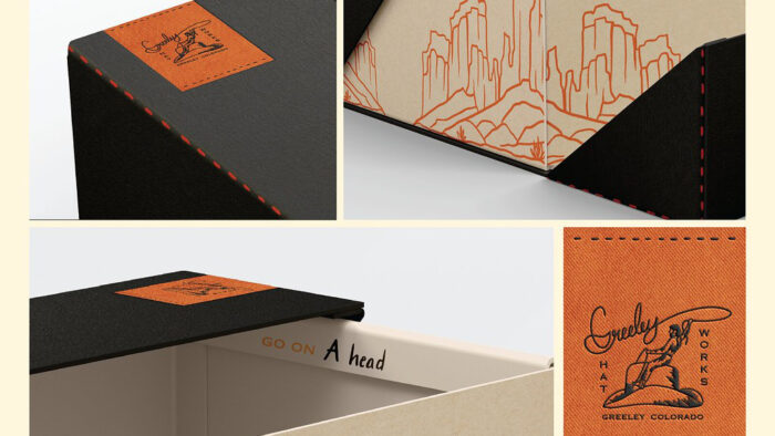 Branding elements for Greeley Hat Works.