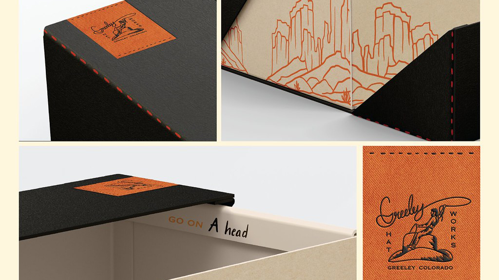 Branding elements for Greeley Hat Works.