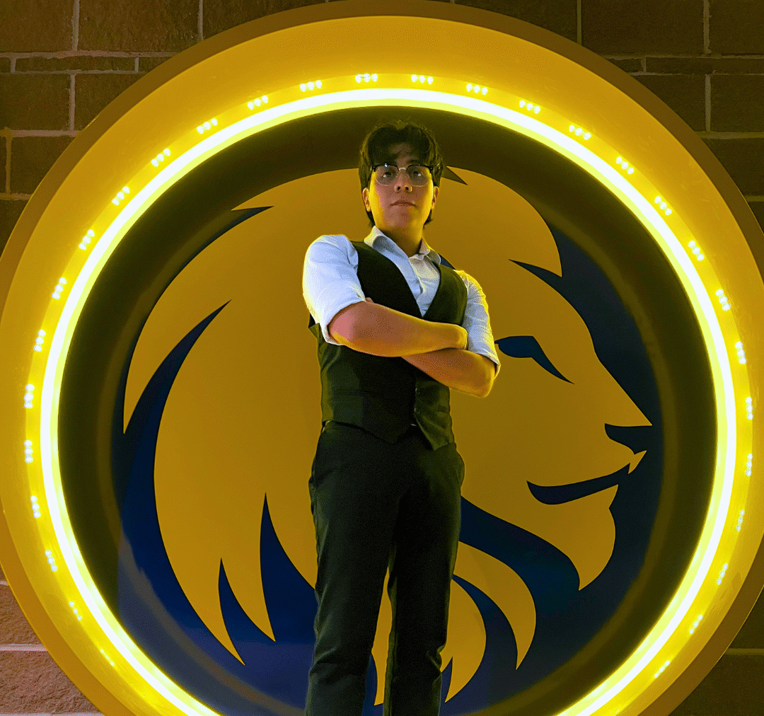 A headshot photo of a person