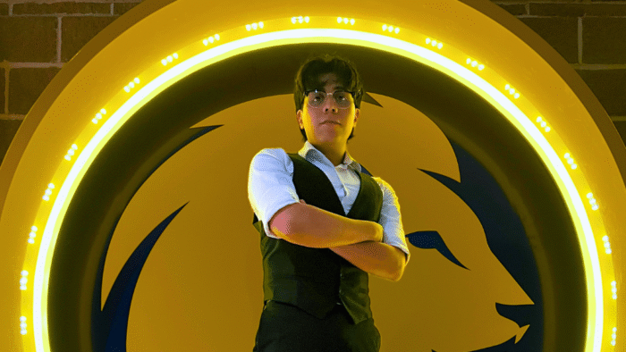 A headshot photo of a person